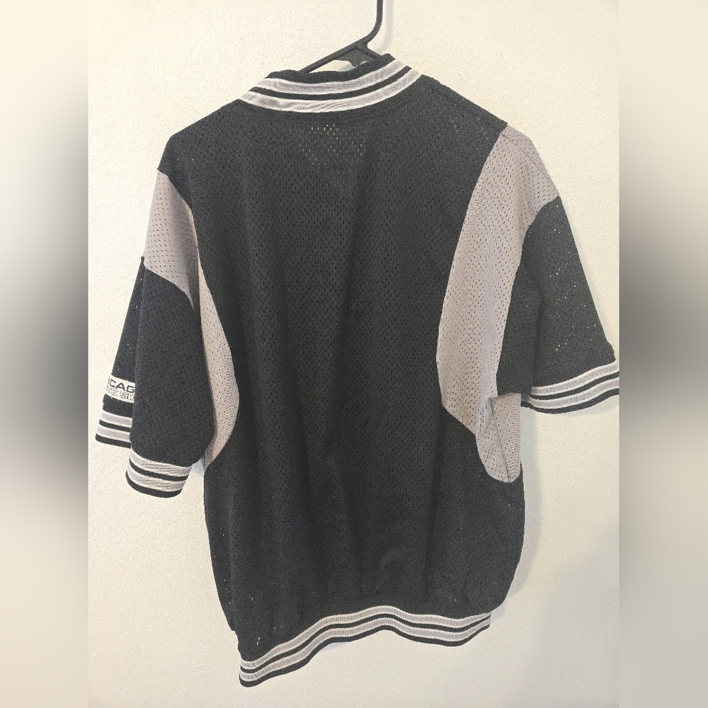 Vintage Majestic CHICAGO WHITE SOX Baseball Mesh JERSEY SEWN Mens XL Warm Up - Picture 2 of 6